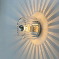 AstraGlass Bauhaus Wall Lamp With Silver Finish For Indoor Lighting