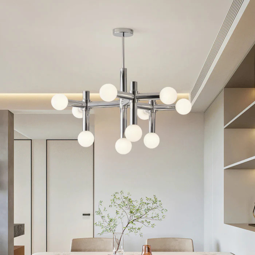 Luminra Nordic Glas-Globus Pendelleuchte für den Esstisch