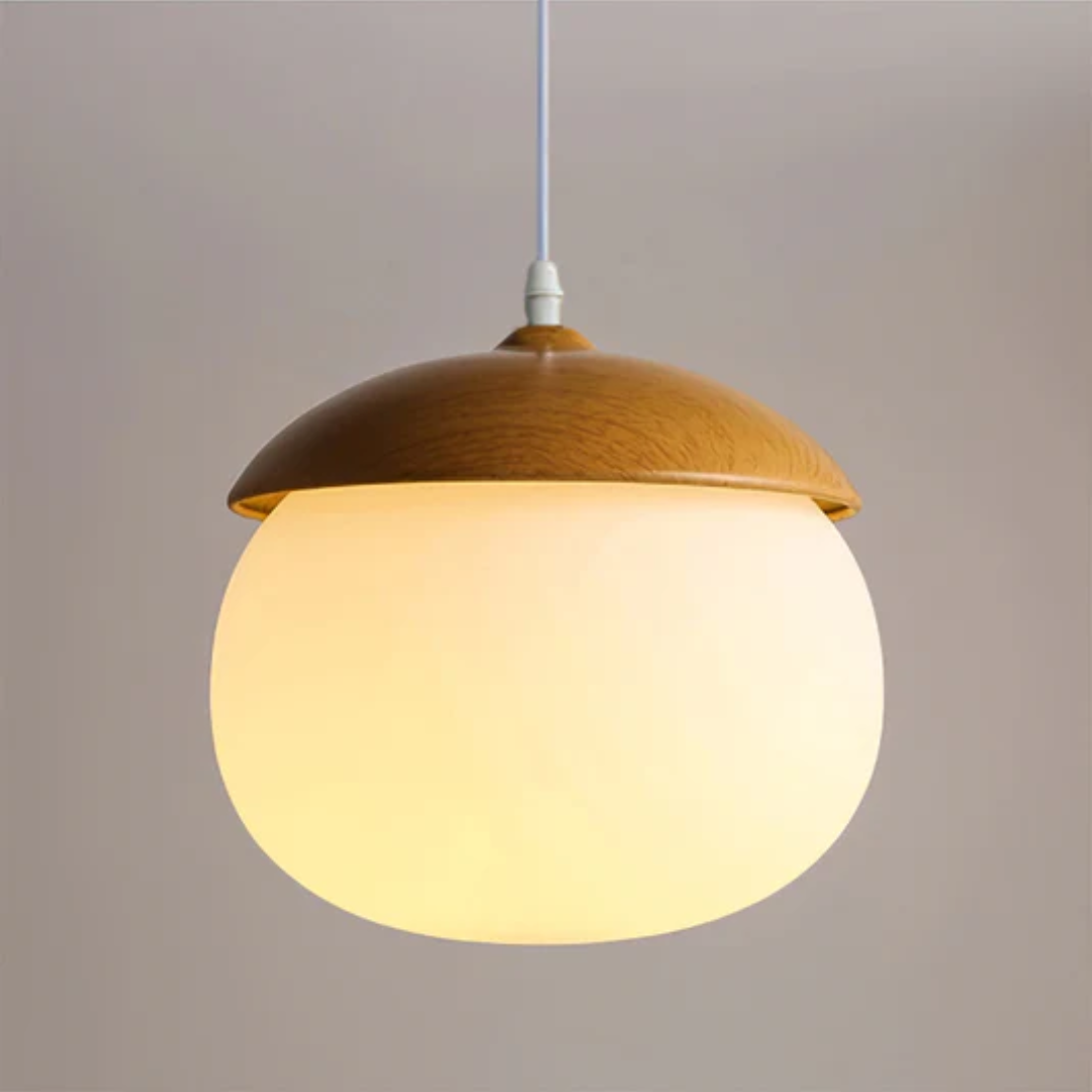 Ardena Handcrafted Walnut Pendant Light For Dining Table