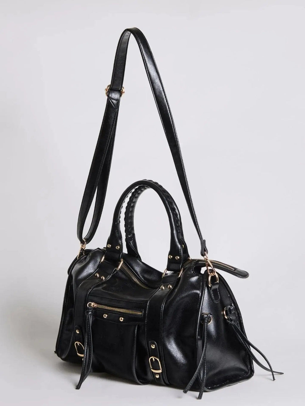 Structured Handbag, Firm Top Handle, Rigid Frame, Clean Geometric Shape