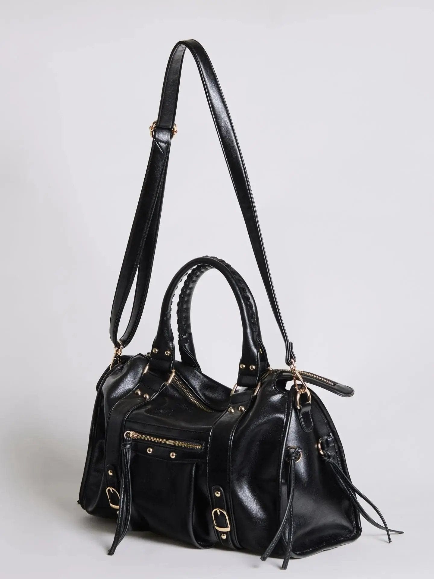 Structured Handbag, Firm Top Handle, Rigid Frame, Clean Geometric Shape