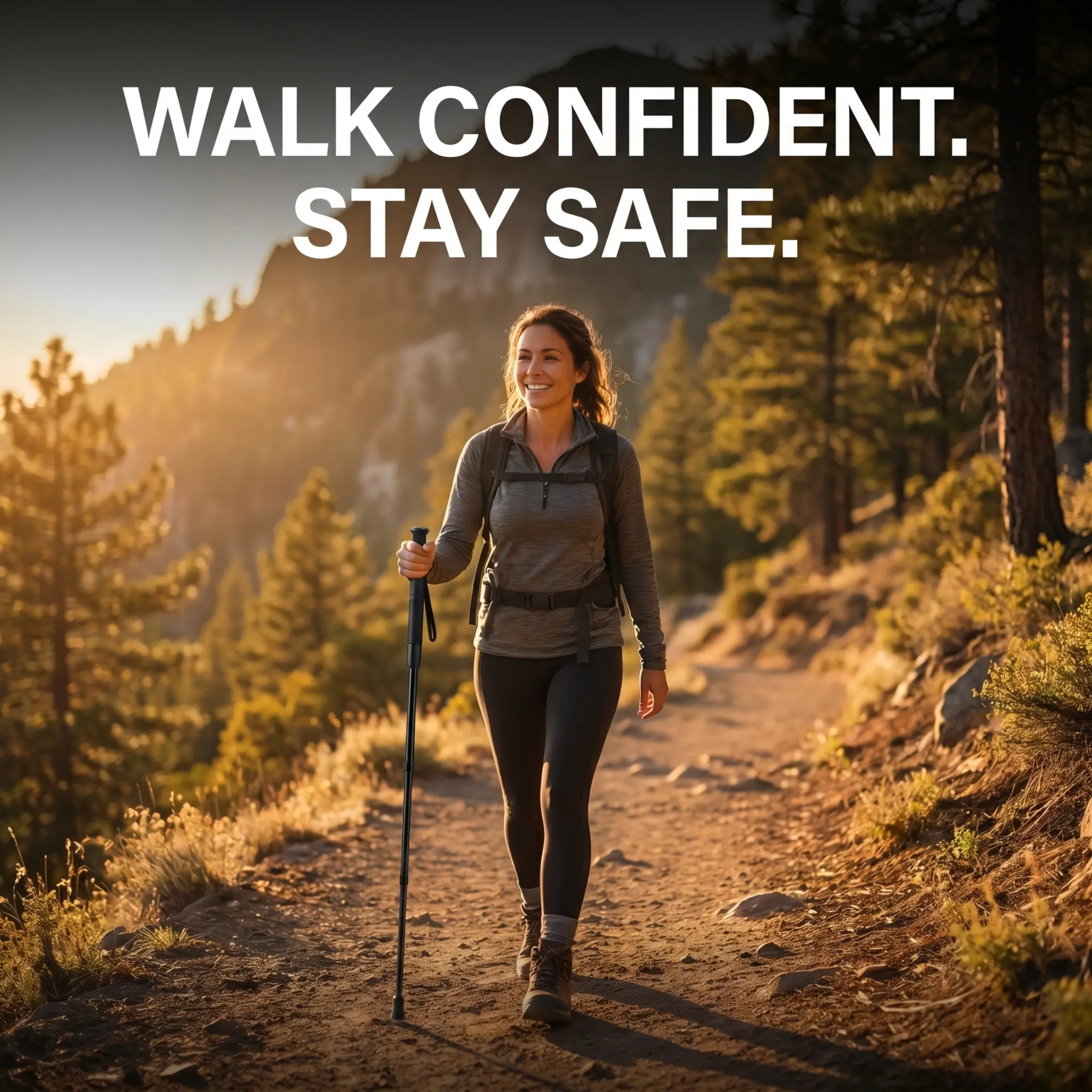 Self-Defense Walking Cane – Automatic Stability Anti-Slip & Tactical | Filindra