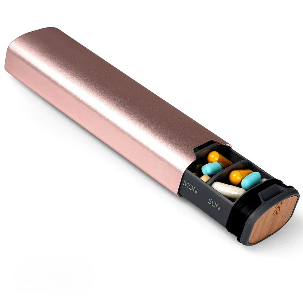 7-Day Medication Organizer – Compact Leakproof Pillbox for Home and Travel