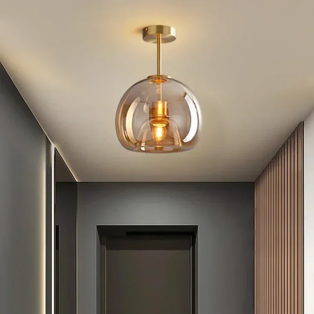 Ciepła lampa sufitowa LED Solara Lite do salonów i sypialni
