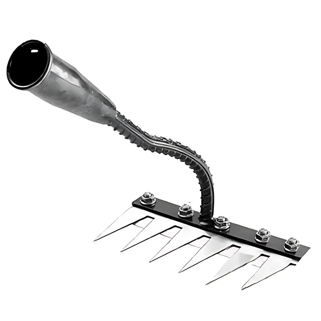 ThriveGard Manual Weeding Rake — Steel Teeth Blade, Ergonomic Grip