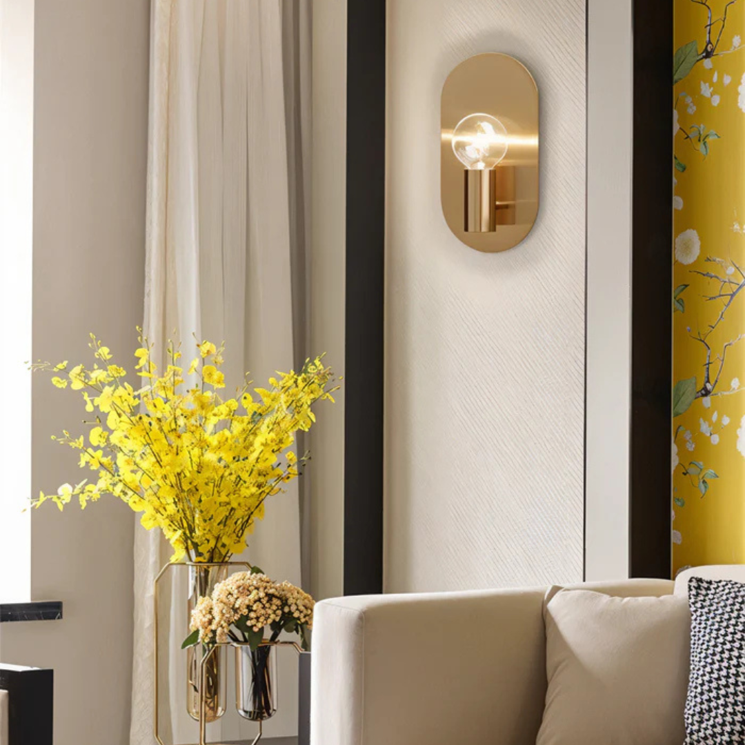 Aurea Gold LED Wall Lamp For Luxe Interiors And Hallways