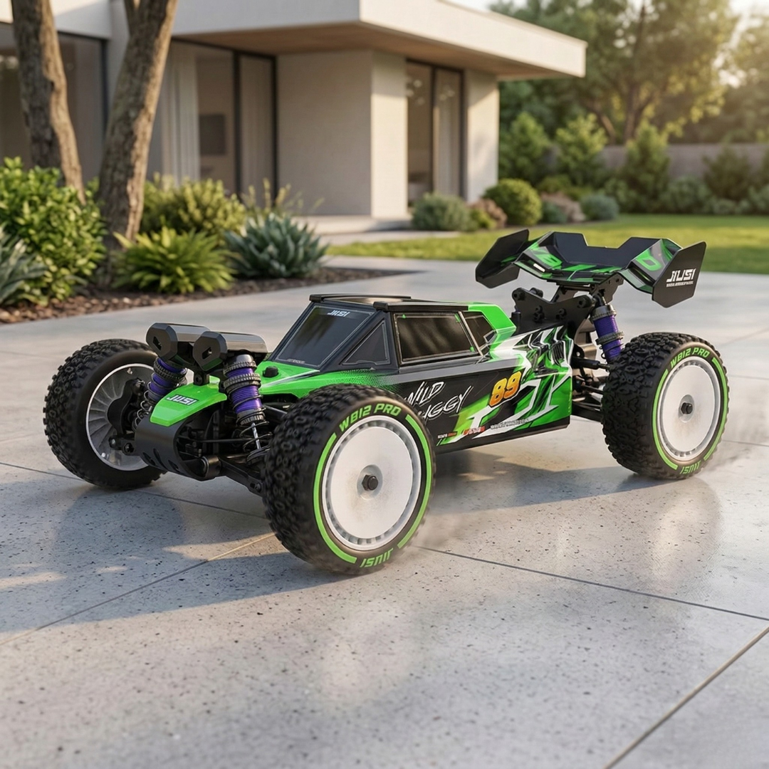 Coche de carreras RC todoterreno 4WD sin escobillas a escala 1:12 y alta velocidad