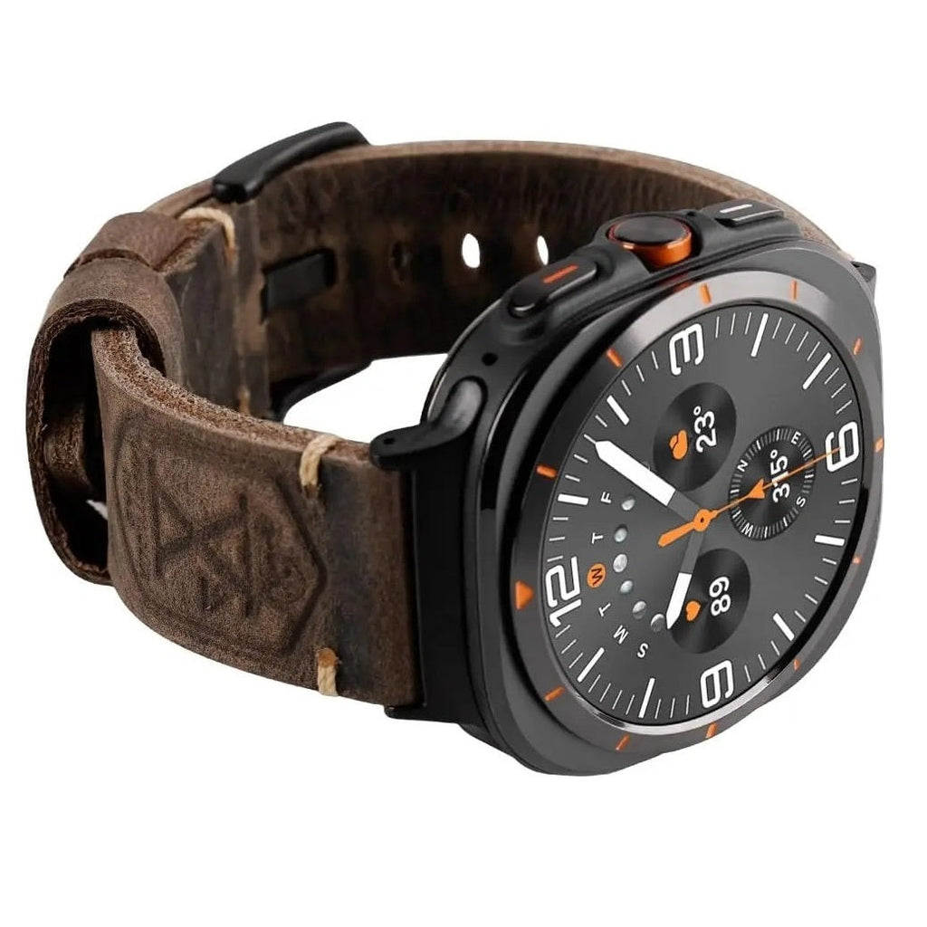 Vintage-Lederarmband für die Samsung Watch Ultra