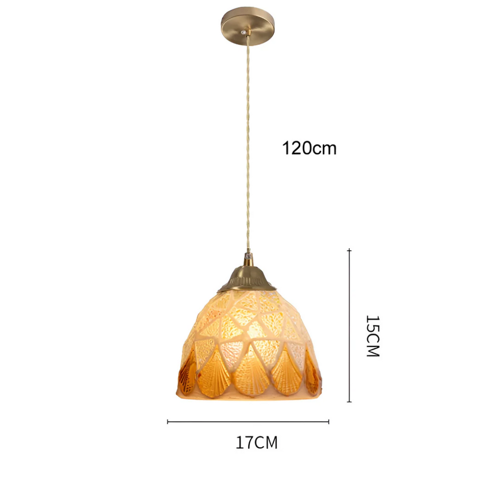 NovaLume Kairo Multicolor Glass Pendant Fixture For Dining Table