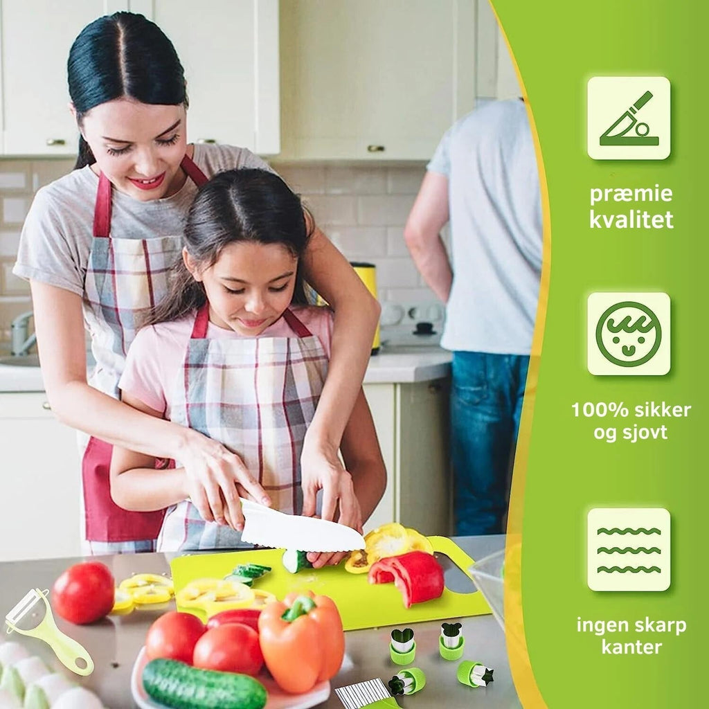 Ensemble de cuisine sécurisé LittleChef pour enfants — Ustensiles de cuisine amusants