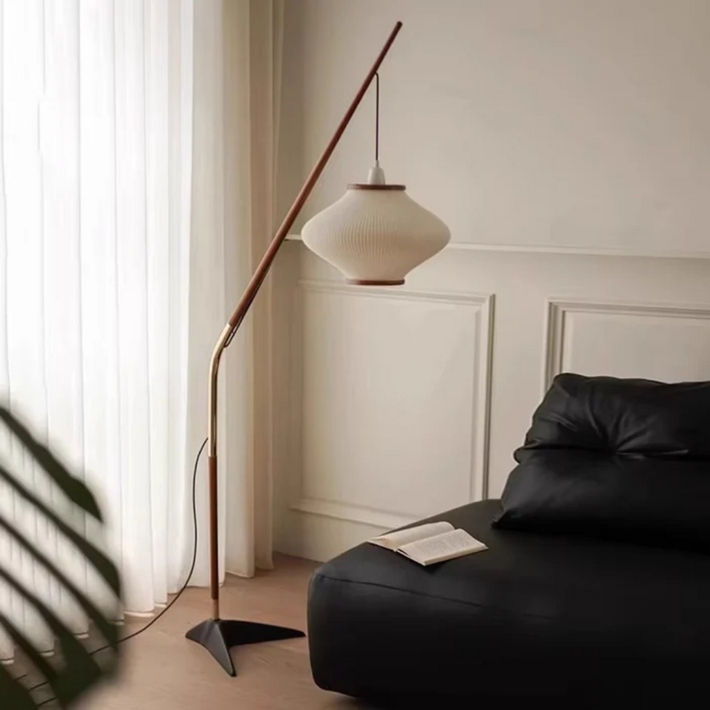 Draven Floor Lamp In Iron Finish With Medieval Charm For Warm Glow