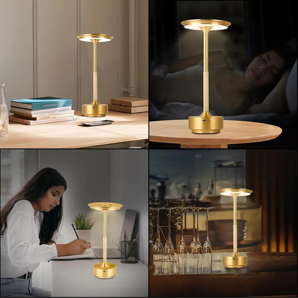 Moderne ledningsfri LED-bordlampe - genopladelig med berøringssensor