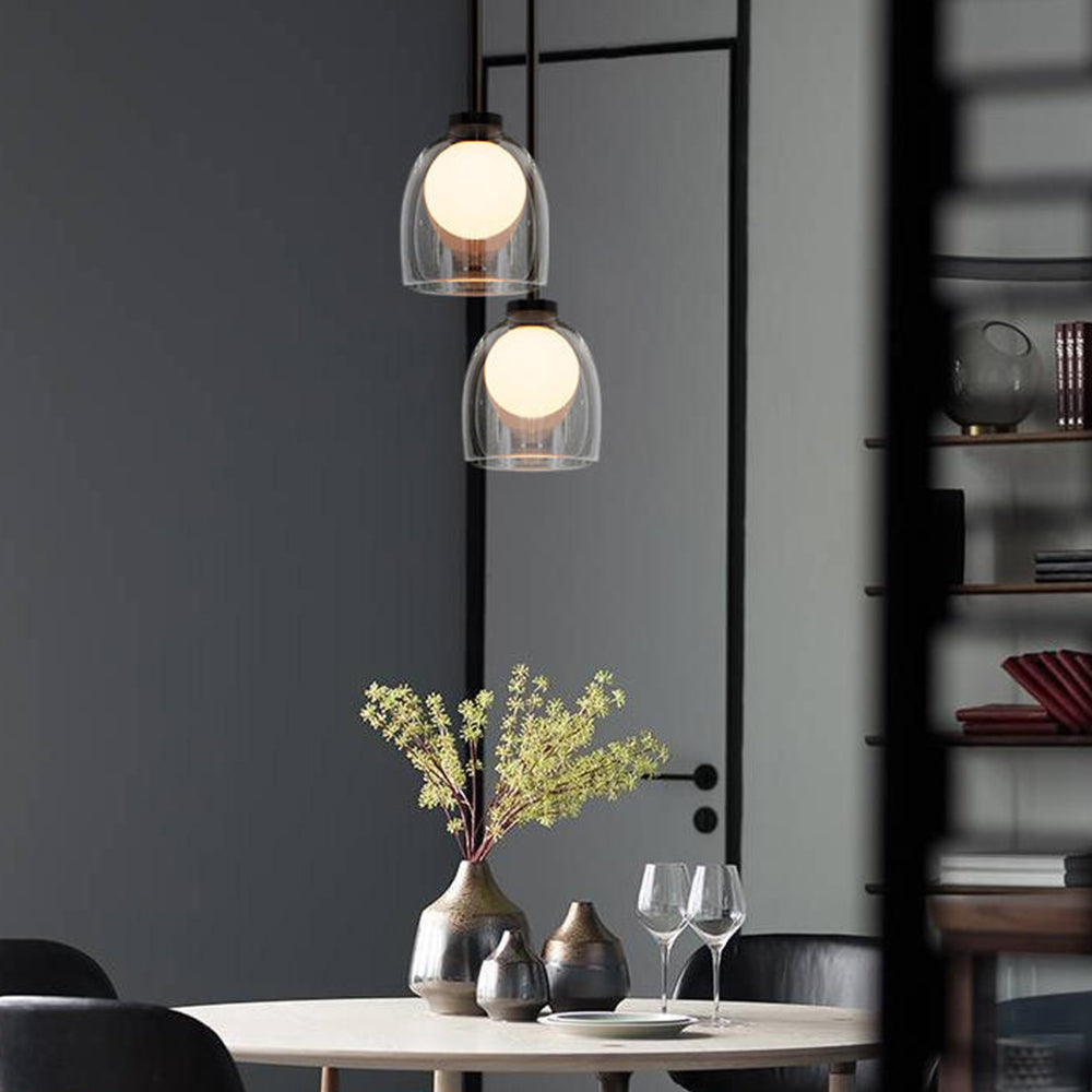 Elara Clear Glass Pendant Light For Dining Rooms And Workspaces
