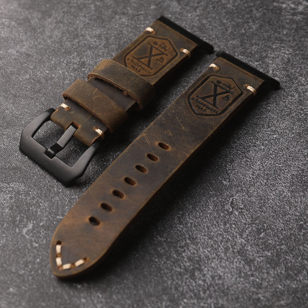 Vintage-Lederarmband für die Samsung Watch Ultra