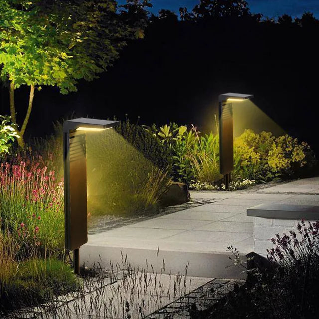 AuroraFlora Blumenförmige Solarleuchten für Garten, 2er-Set, IP65 wasserdichte LED-Lampen