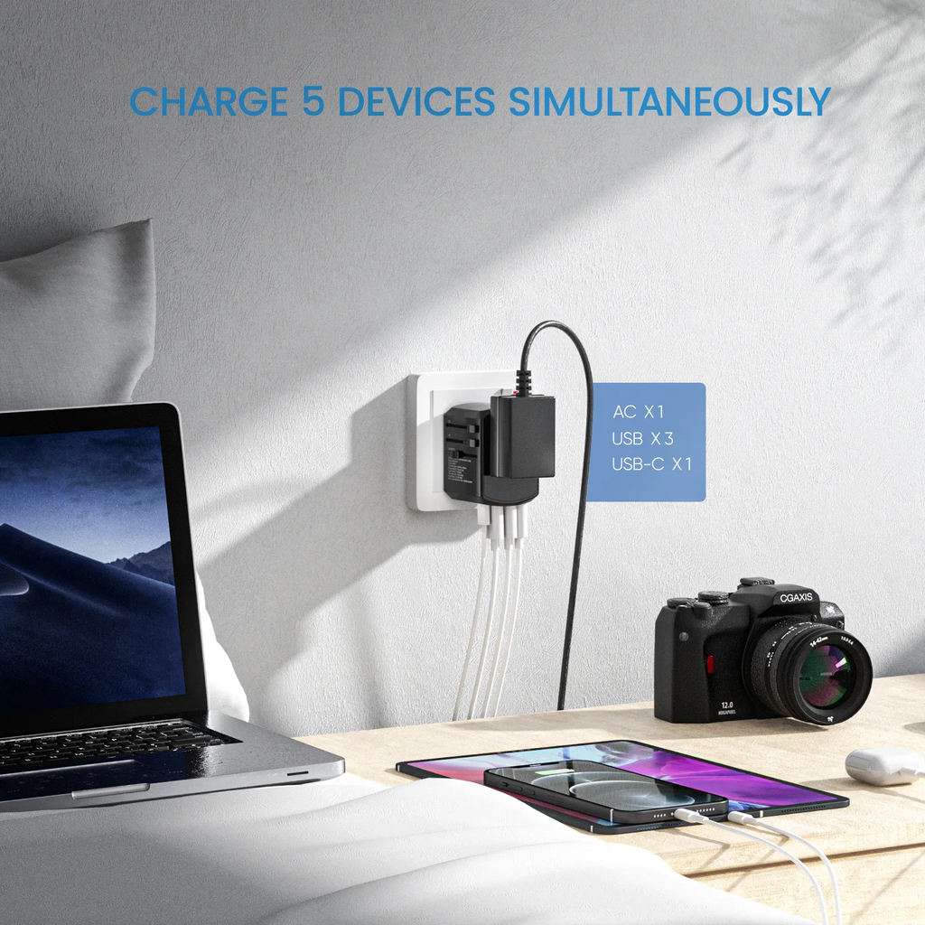 All-in-One Universal Travel Power Hub — Multi-Device Adapter