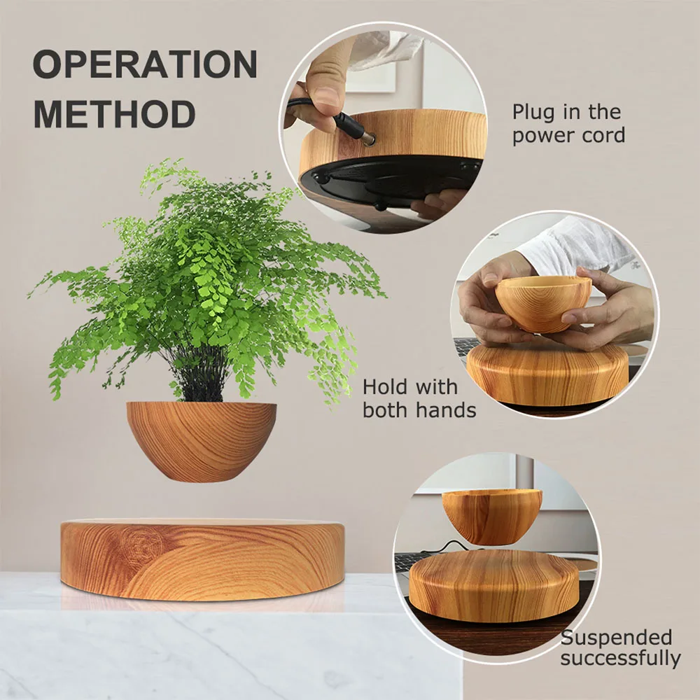 Η γλάστρα LeviPlantPot — Αιωρούμενη γλάστρα με μαγνητική αιώρηση