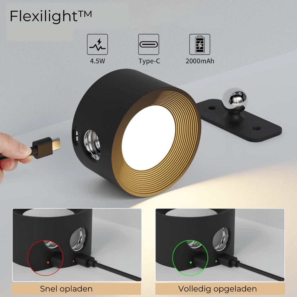 FlexiLamp 360° Wireless Rechargeable Wall Light