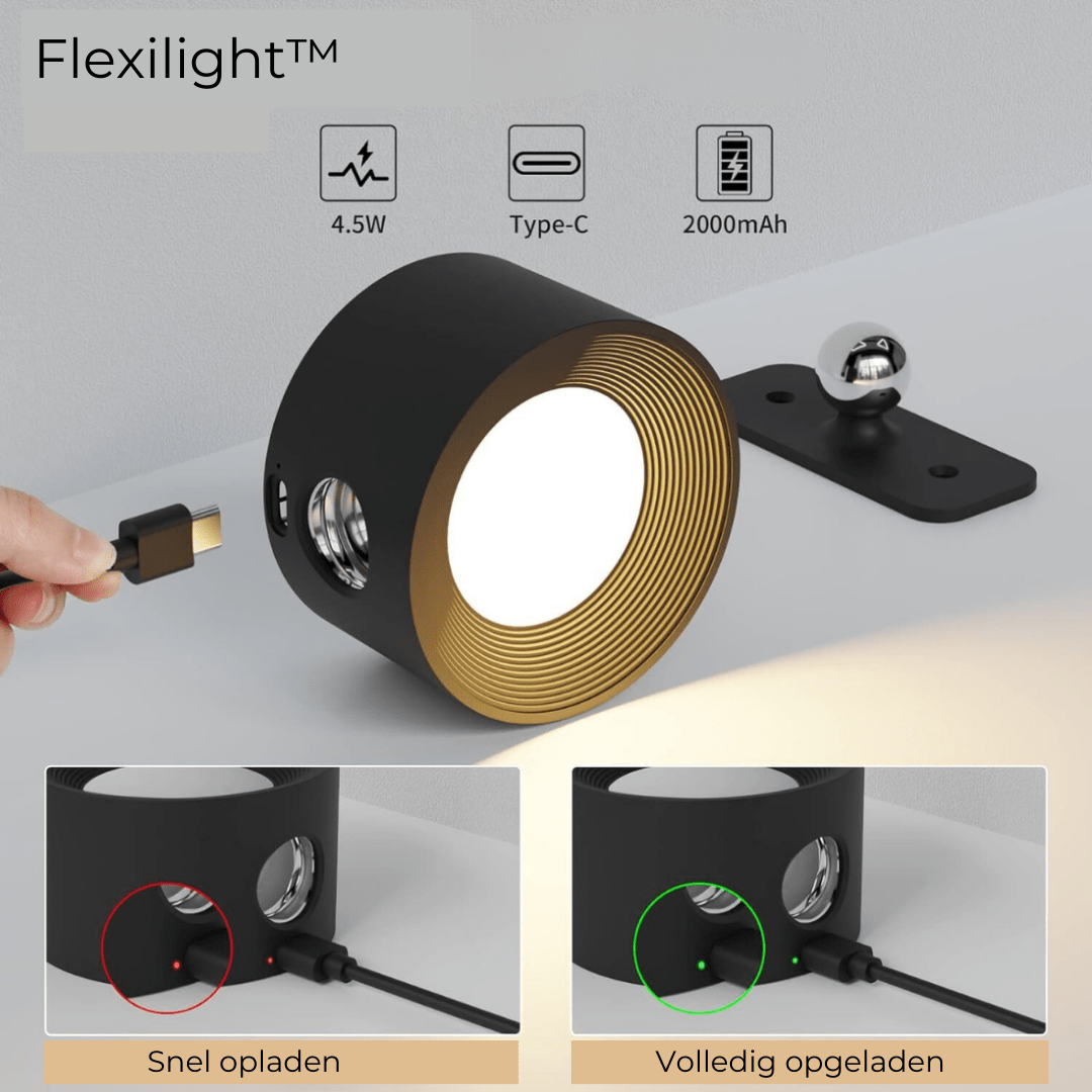 FlexiLamp 360° Wireless Rechargeable Wall Light