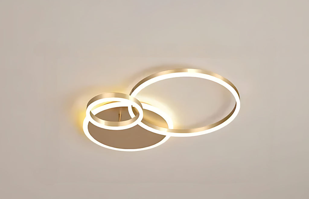 Aerial Ceiling Lamp — Contemporary Aligned Ring Design
