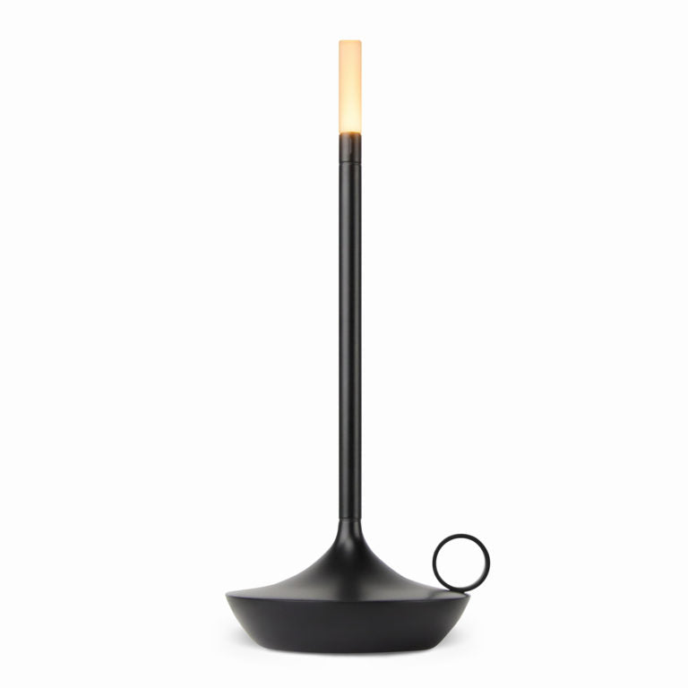 Lampada da tavolo a forma di candela con LED portatile — luce calda ricaricabile