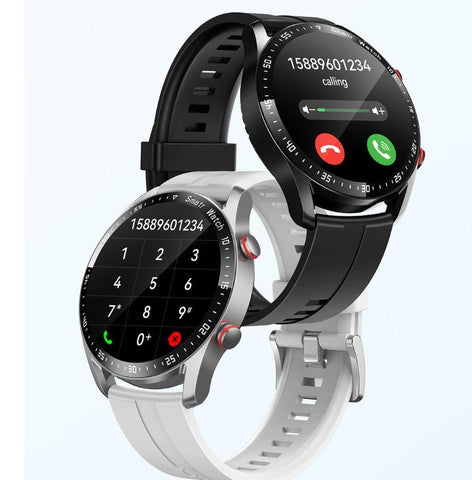 Smartwatch Bluetooth impermeable para hombre — monitor de ECG, PPG, frecuencia cardíaca y oxígeno en sangre