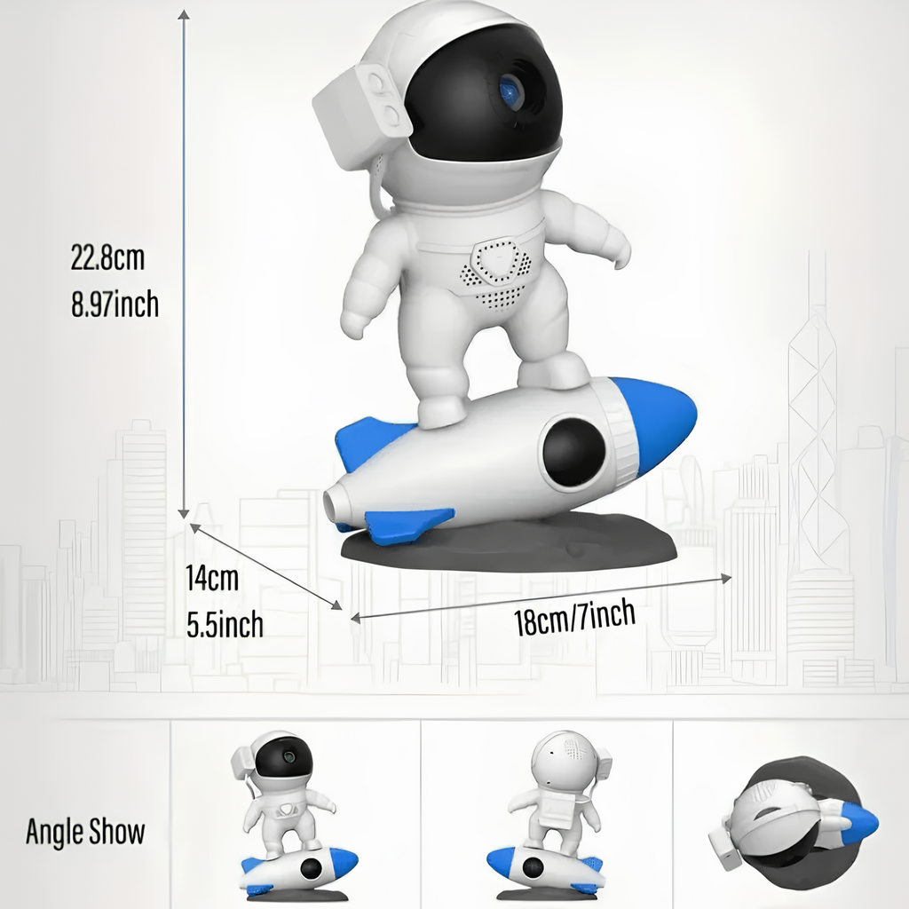 Astronaut-sterrenprojector voor het heelal — 4K-licht, Bluetooth-luidspreker