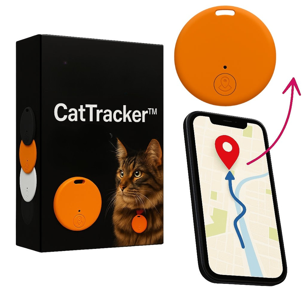 PawTrail GPS per gatti — Leggero, impermeabile, localizzazione in tempo reale