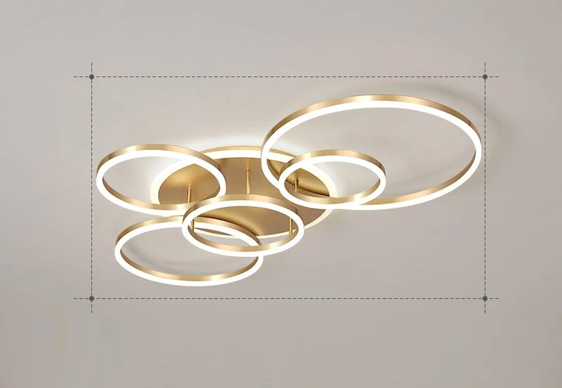Krogvold taklampa — svävande ringdesign med LED