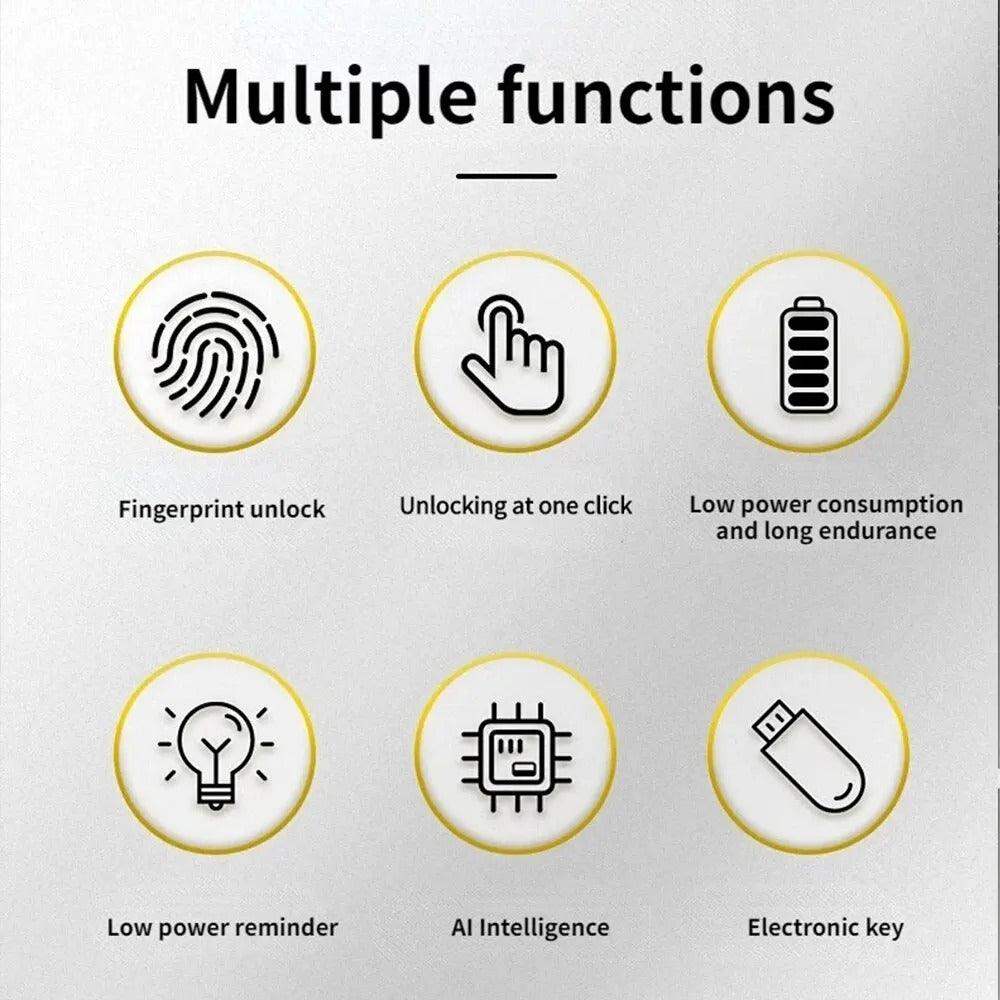Biometrisk smart hengelås med fingeravtrykk — nøkkelfri sikkerhetslås
