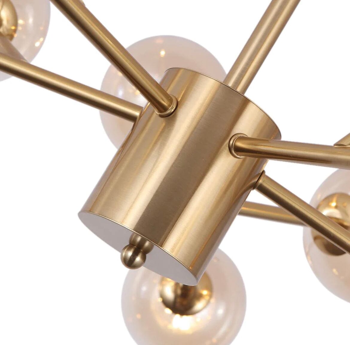 Lustre Sputnik Flint — suspension linéaire à 15 lumières, à intensité variable