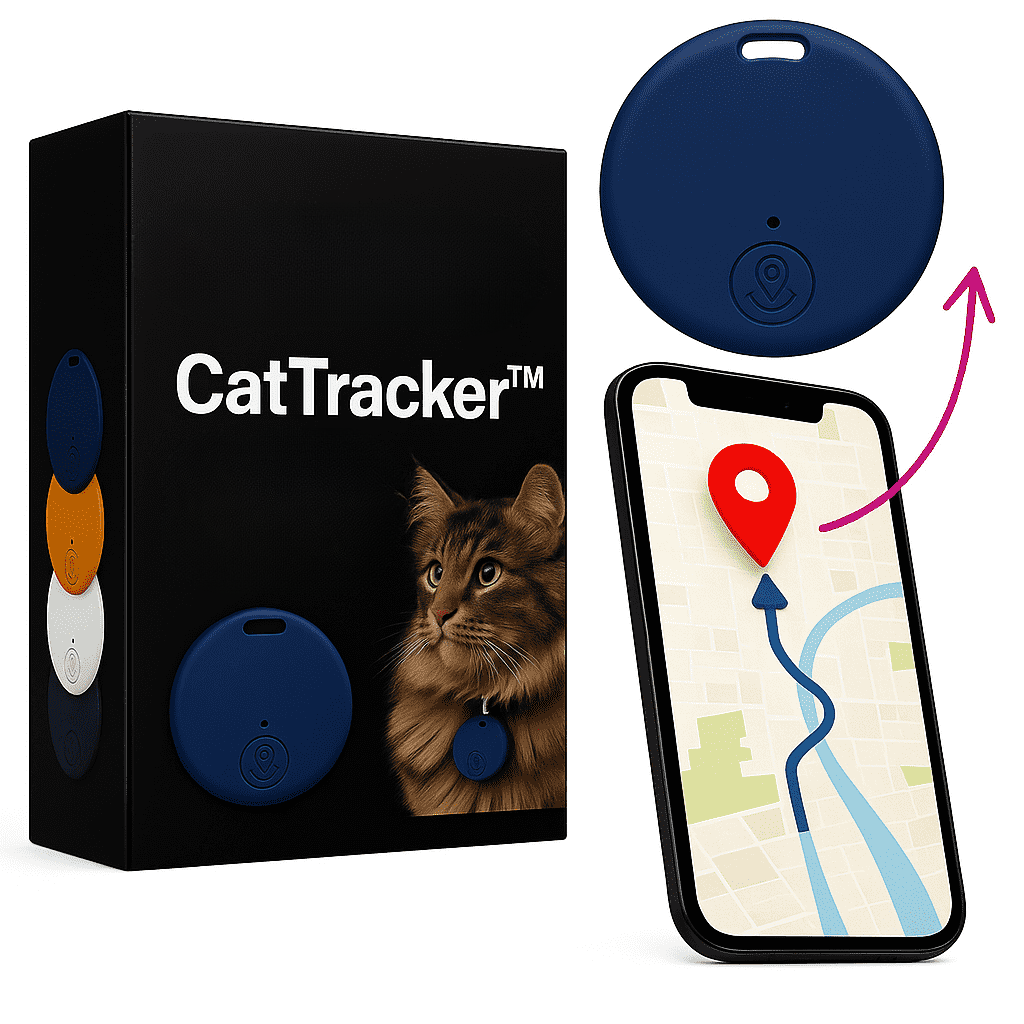 PawTrail GPS per gatti — Leggero, impermeabile, localizzazione in tempo reale