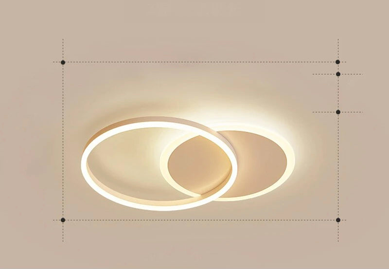 Krogvold taklampa — svävande ringdesign med LED
