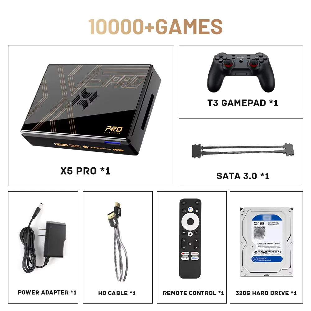 Sistema de videojuegos Super Console X5 Pro RK3588s — GPU G610 MP4