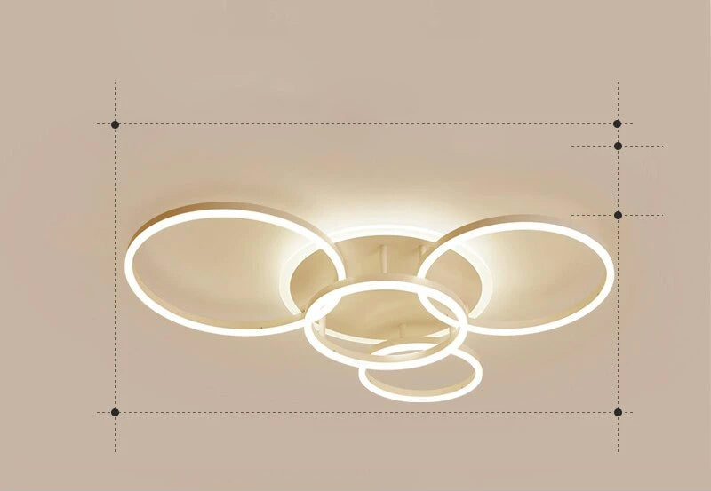 Krogvold taklampa — svävande ringdesign med LED