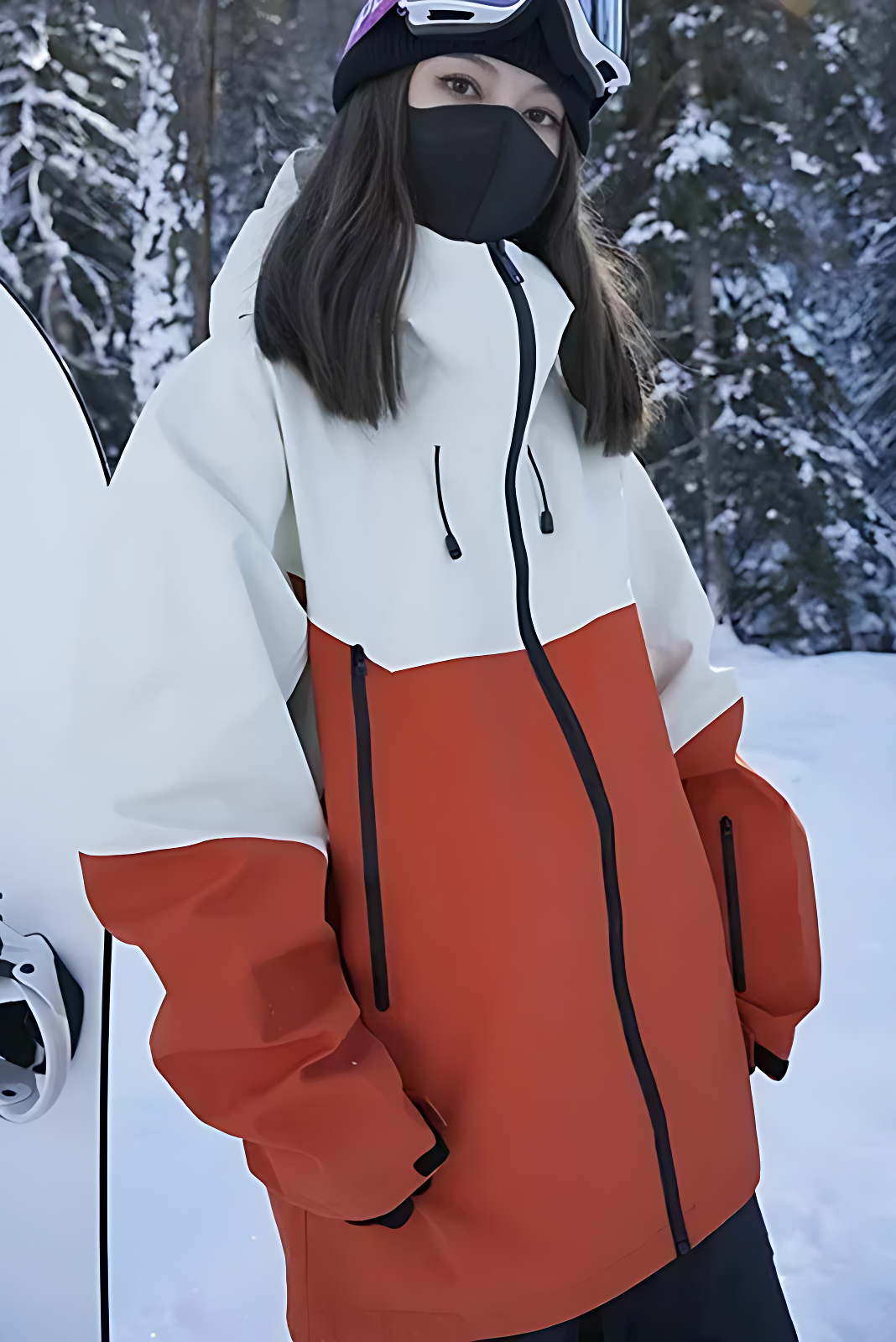 Unisex-Skijacke F2 mit Isolierung – winddicht, 15000mm wasserdicht