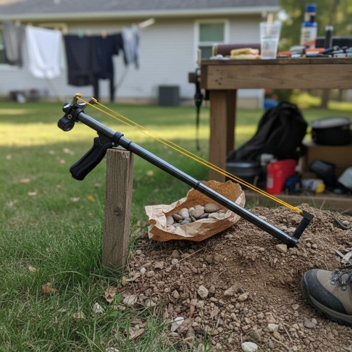 High Power Telescopic Laser Slingshot