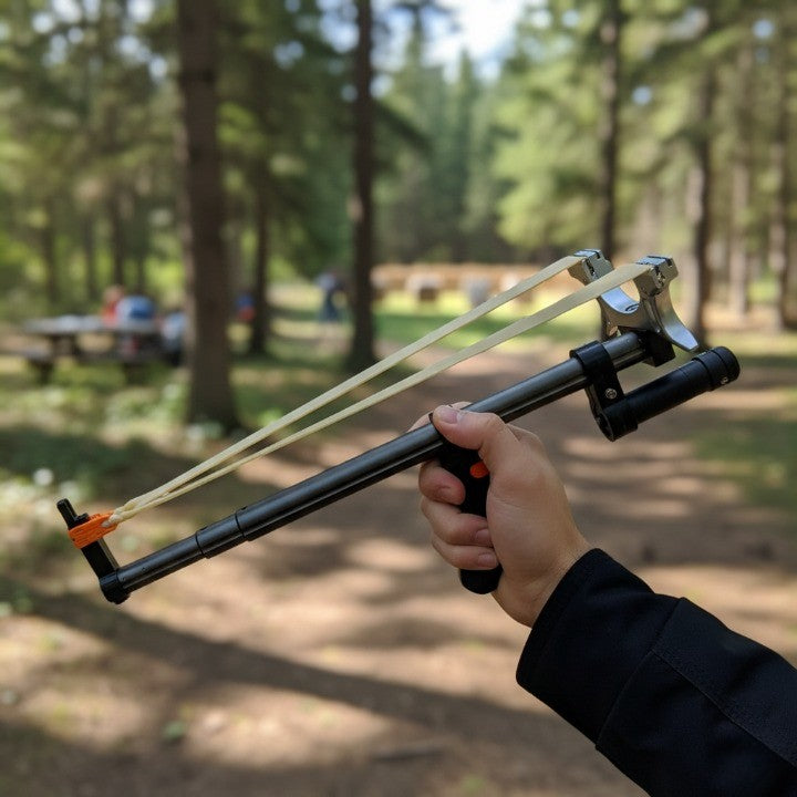 High Power Telescopic Laser Slingshot