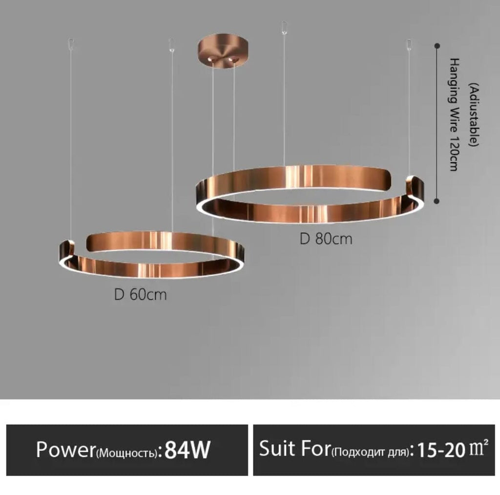 Liora Nordic Ring Chandelier With Elegant Modern Lighting