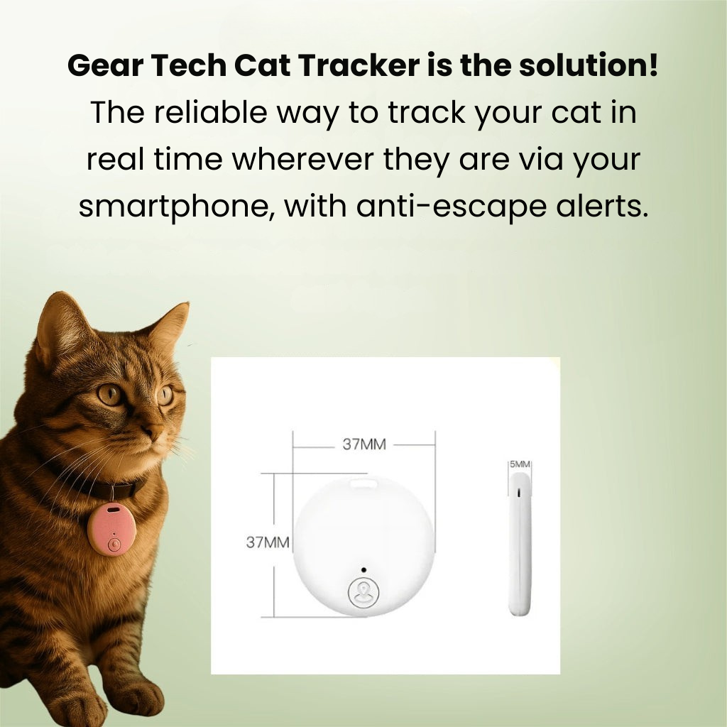 PawTrail GPS per gatti — Leggero, impermeabile, localizzazione in tempo reale