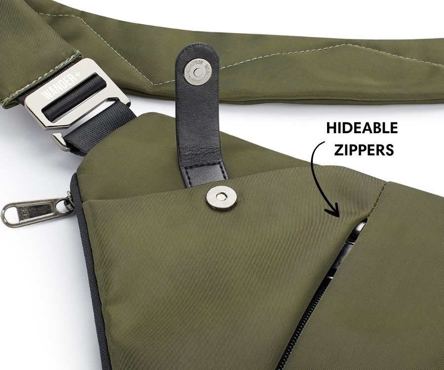 Anti-Theft Travel Bag — Concealed Zipper Design & Secure Front Pockets