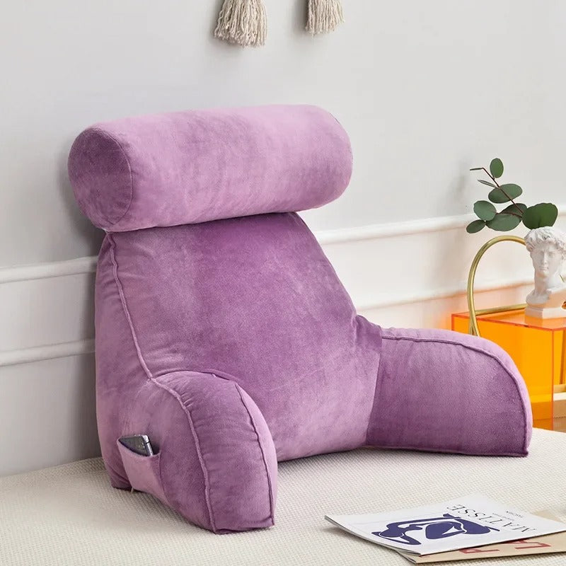 Cuscino ergonomico da lettura — braccioli, poggiatesta, supporto lombare