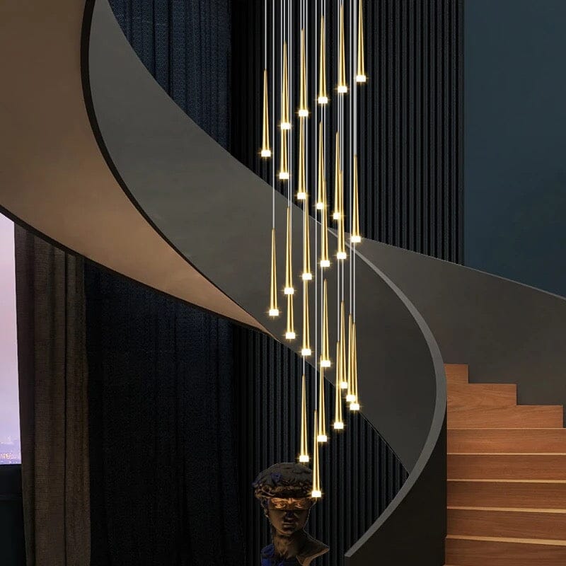 Lustră suspendată modernă Jules — elegantă, cu cristale în formă de lumânări
