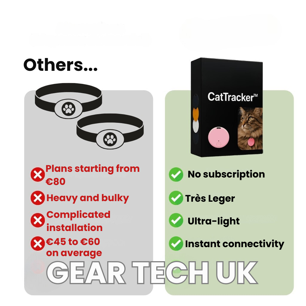 PawTrail GPS per gatti — Leggero, impermeabile, localizzazione in tempo reale
