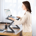 Flex Stand 360° 人間工学ノートパソコンスタンド - 調整可能なワークステーションホルダー