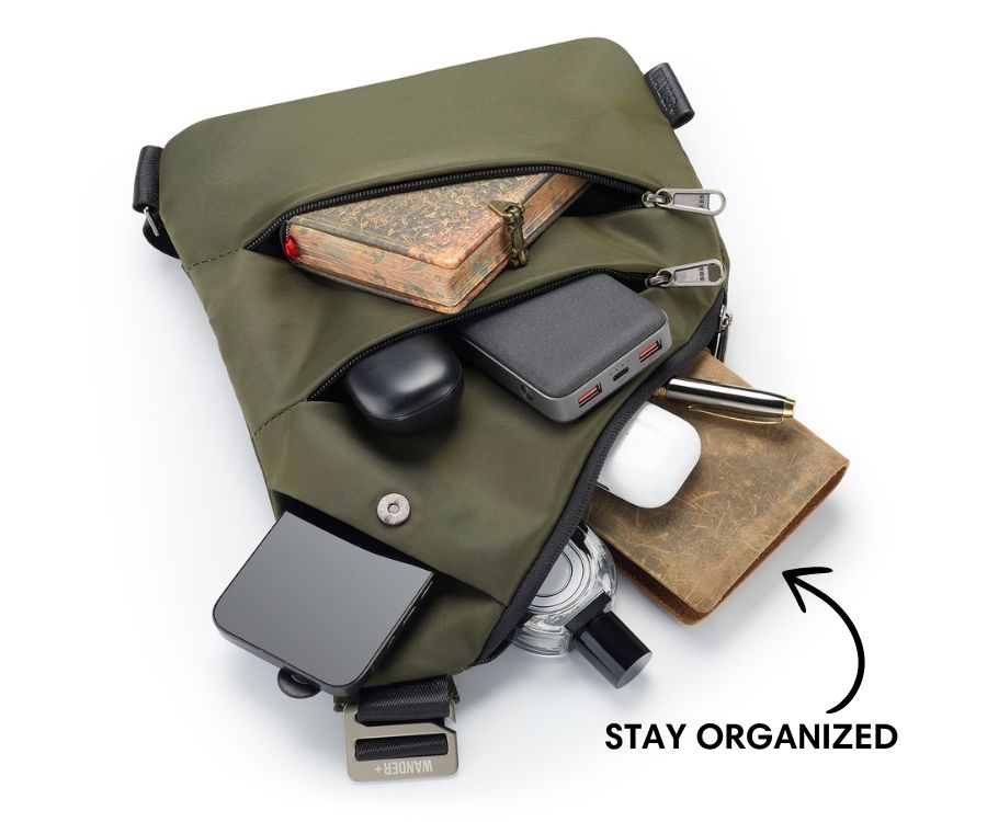 Anti-Theft Travel Bag — Concealed Zipper Design & Secure Front Pockets