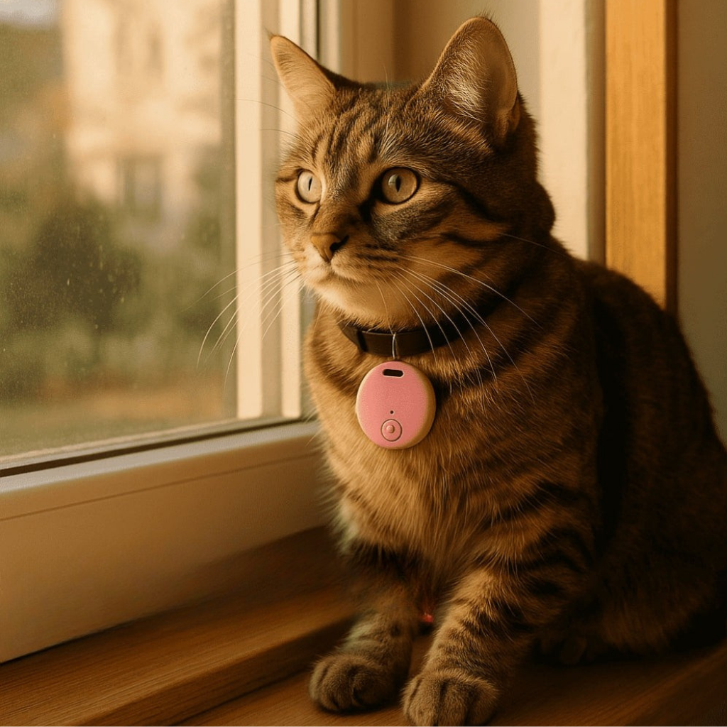 PawTrail GPS per gatti — Leggero, impermeabile, localizzazione in tempo reale
