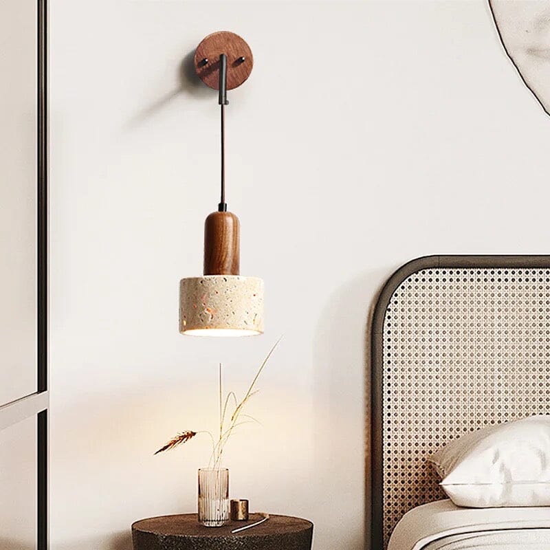 Tia Travertine Wall Lamp — Elegant Soft Ambient Lighting