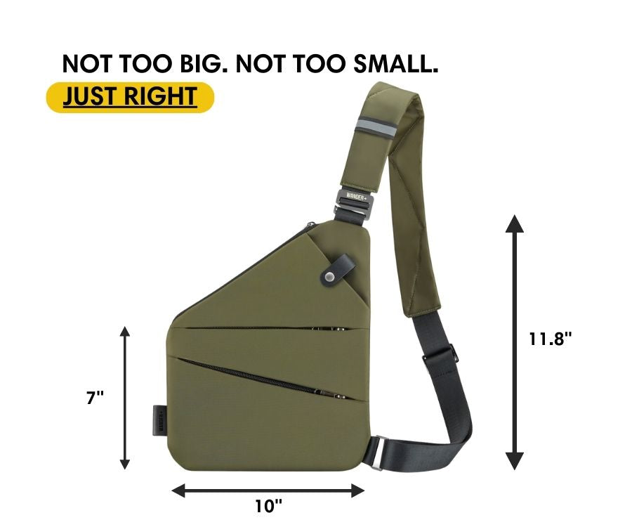 Anti-Theft Travel Bag — Concealed Zipper Design & Secure Front Pockets