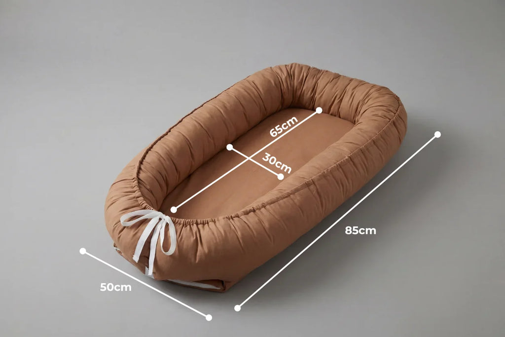 Soft Cotton Baby Nest — Contoured Sleeper Pod Design